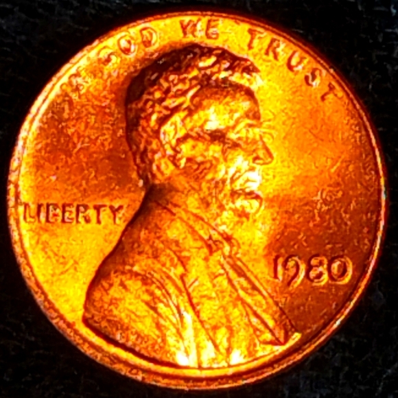 🔥1980 P DDO, Lincoln Penny🔥 In BRILLIANT CONDITION!😲👌❤️ - Picture 4 of 9